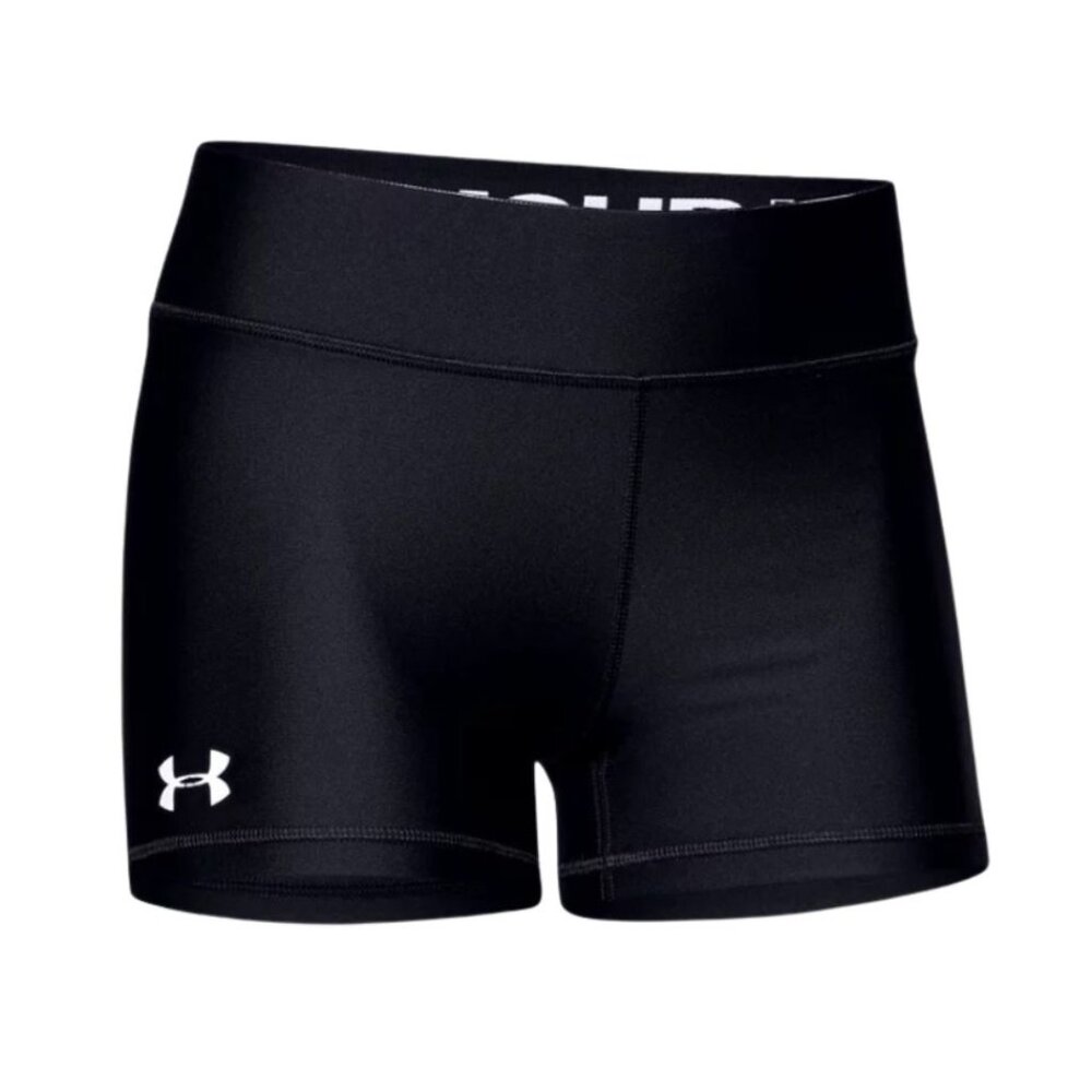 Women's Black Under Armour Team Shorty Spandex Shorts